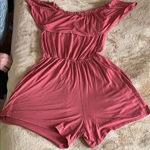 A off the shoulder romper